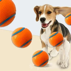 Pet Interactive Dog Toys Bouncy Dog Ball Rubber Resistance To Dog Chew Toys Outdoor Throwing and Recovery Training for Dogs