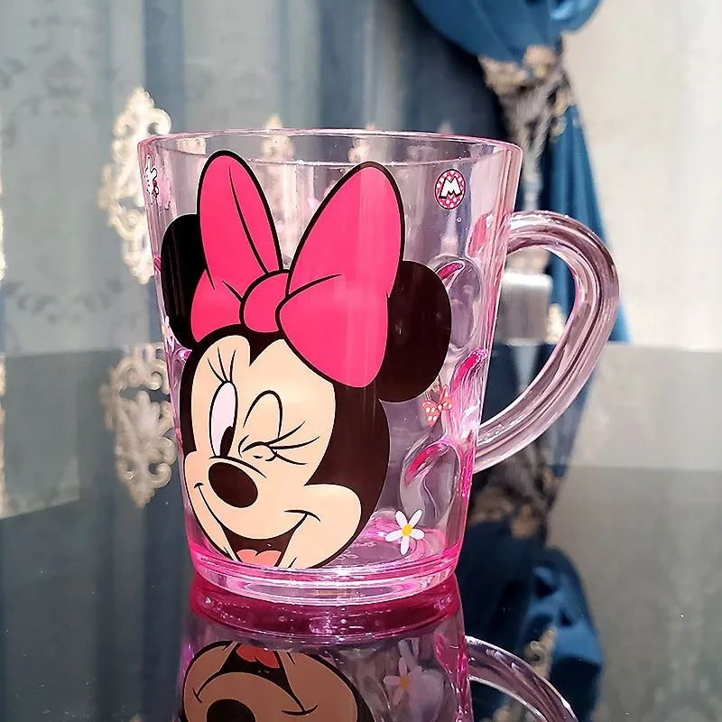 Disney Mickey Minnie Donald duck cute and creative cartoon children's crystal mouthwash cup personalized toothbrushing cup gift