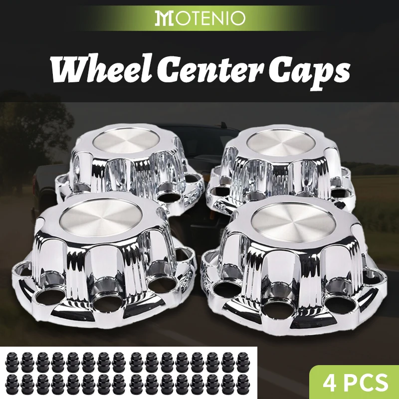 

4PCS 16 Inch Rim Wheel Center Cap HubCaps for 01-07 Chevy Silverado Avalanche Suburban&GMC Sierra Chrome Hub Center Caps 8 Lugs