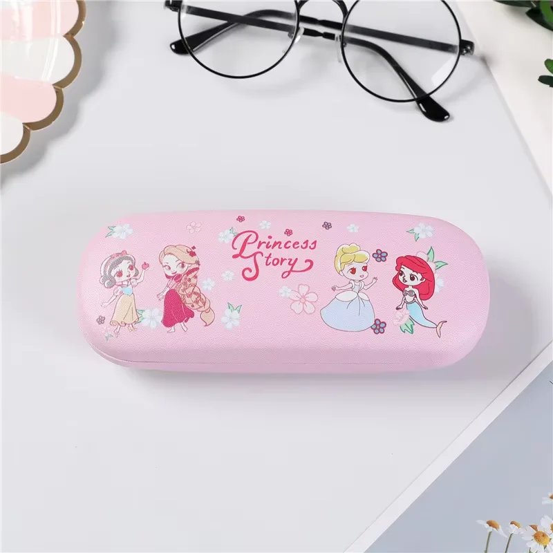 Disney Cartoon Lilo and Stitch Glasses Case Anime Princess Series Pattern Hard Shell Protective Case Glasses Box for Children image 4