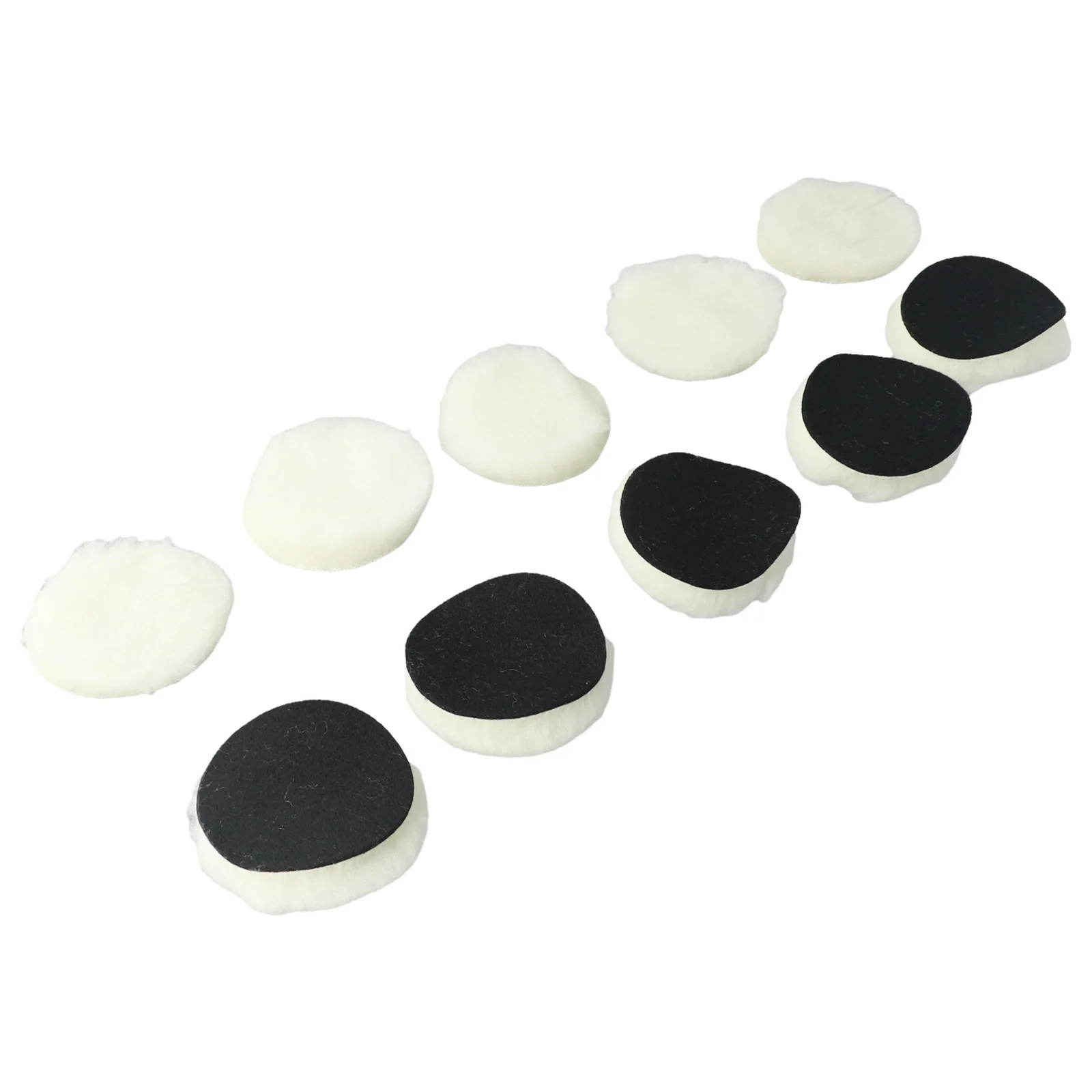 For Car Polisher Wool Pads 3 Inch Diameter with Strong Backing for Secure Fit During High Speed Buffing on Paint Metal and Stone