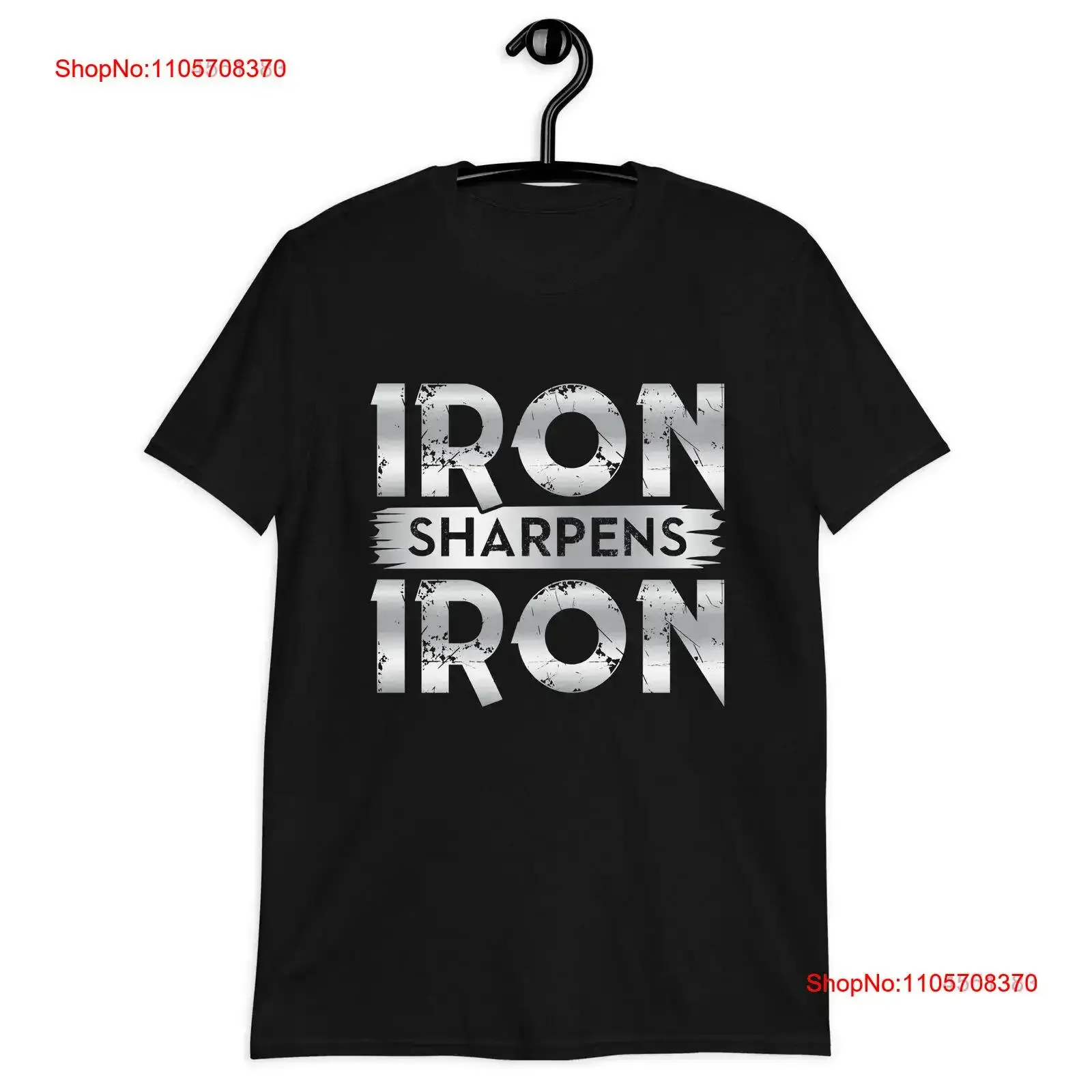 Iron Sharpens T Shirt Apparel God vintage Washed Versatile Comfortable Soft designer clothes Top For Everyday Wear streetwear