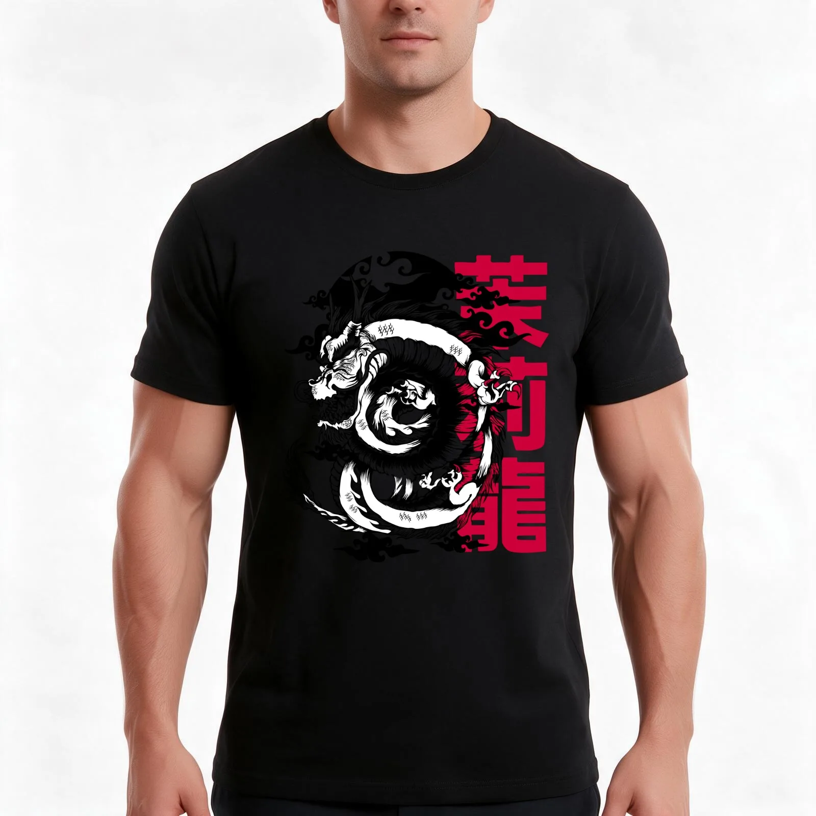 Jasmine Dragon Tea House T-Shirt Summer Casual Cotton Tee Oversized Streetwear Tops Vintage Graphic Print Unisex Men Women