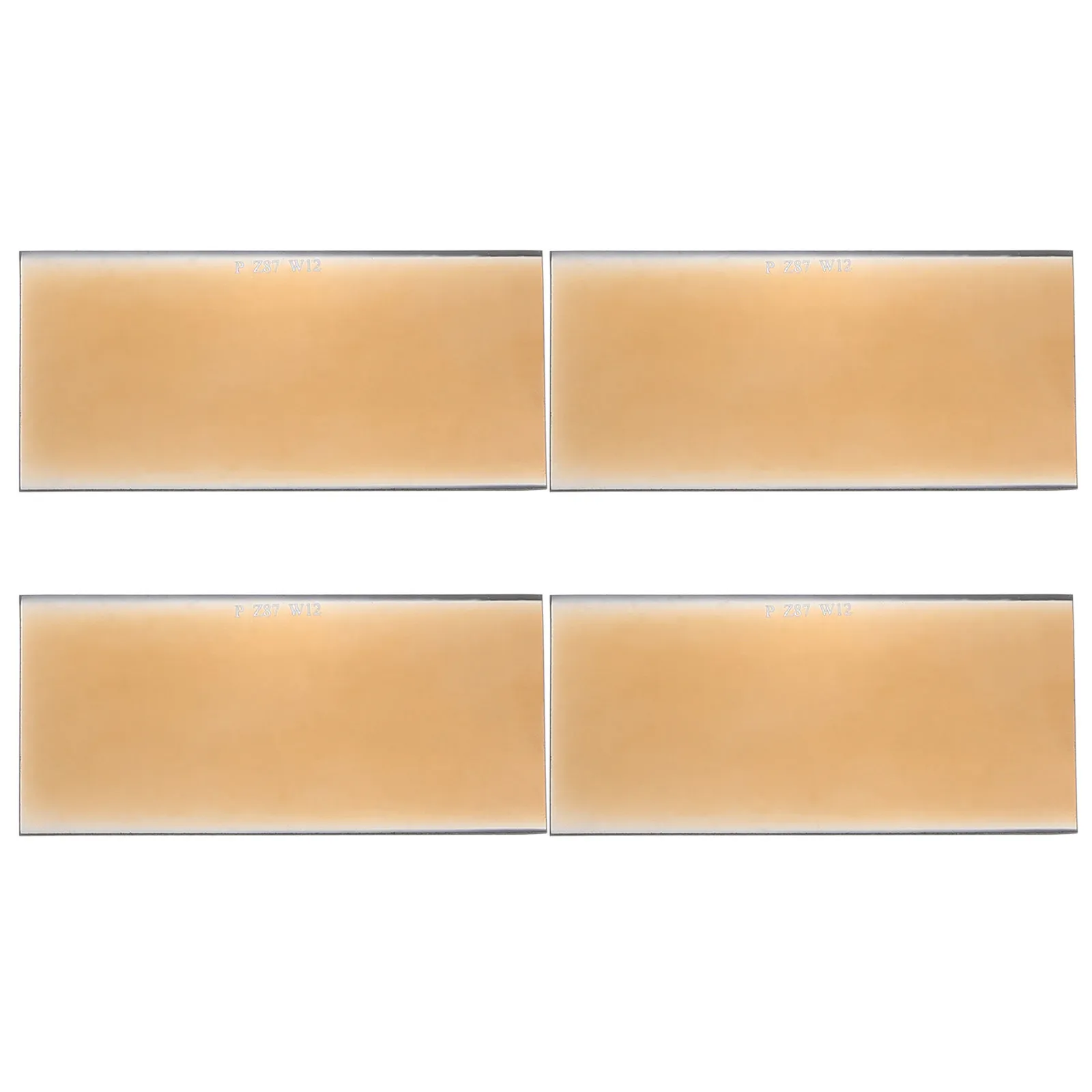 

4Pcs Gold Welding Lens Glass Set Hardened Uv Ir Protection Filter for Welding Shade Replacement Clear Vision Durability