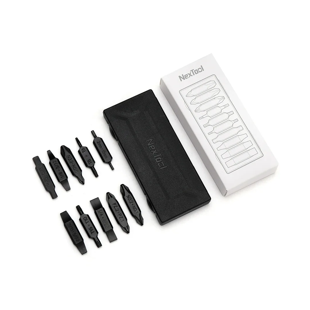NexTool 10PCS Bit Kit Set AS2 Screwdriver Bit Set for Pocket Tools E1 Flagship Captain Hand Tools Multi-tool Outdoor Repairs
