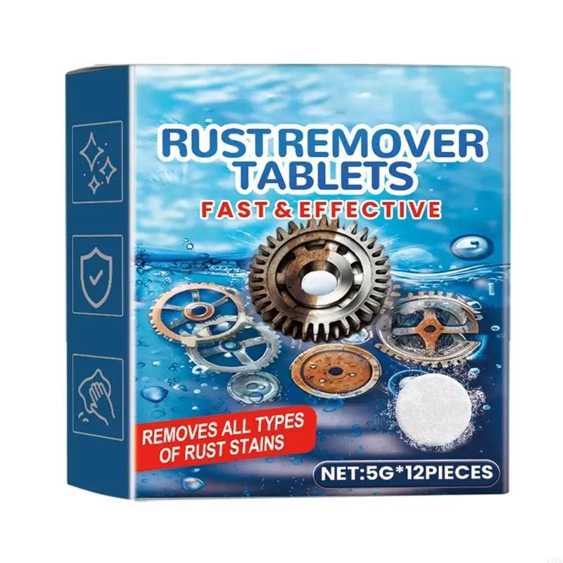 G99A Rust Cleans Tablets Rust Remover Viên sủi bọt cho chất tẩy rửa gốm sứ kim loại