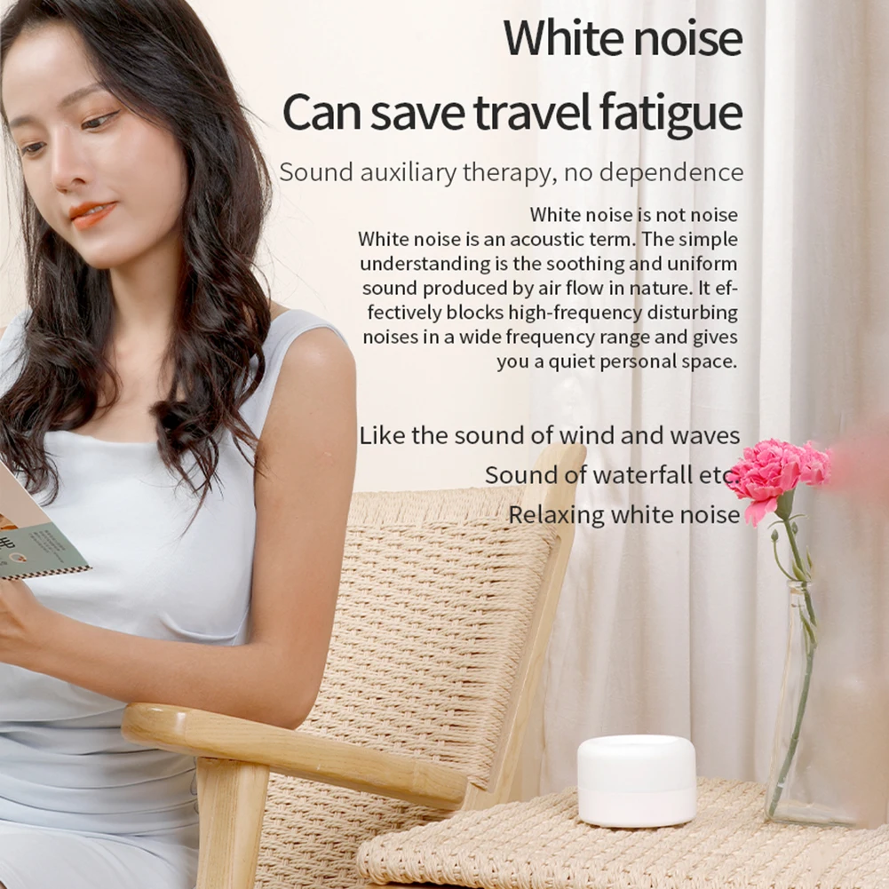 Baby Sleep Light Atmosphere Change Tone White Noise Sleep Aid Music Baby Light Atmosphere Portable Travel Touch Adjustable USB