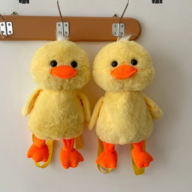 Kids Backpacks for Boy Yellow Duck Plush Bag Cute Backpack Versatile Cartoon Bag Designer Bags Mother Kids Bags for Girl Сумка