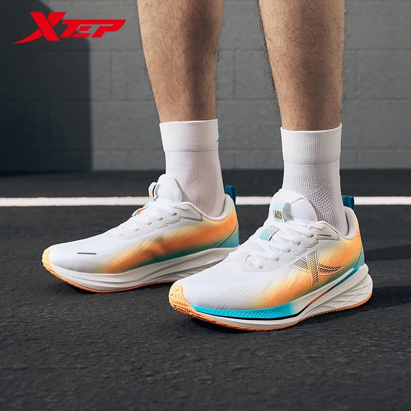 Xtep Speed 5.0 LITE Men's Running Shoes 2024 Winter Shock-absorbing Rebound Non-slip Lightweight Breathable Sneaker 976419110057