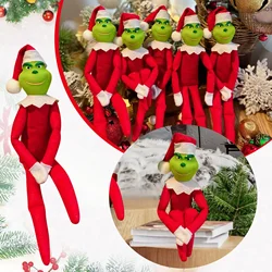 Plush Leg Doll Pendant Kids Toy New Year Gift Elf Christmas Hanging Ornament DIY Christmas Tree Decoration Xmas Party Home Decor