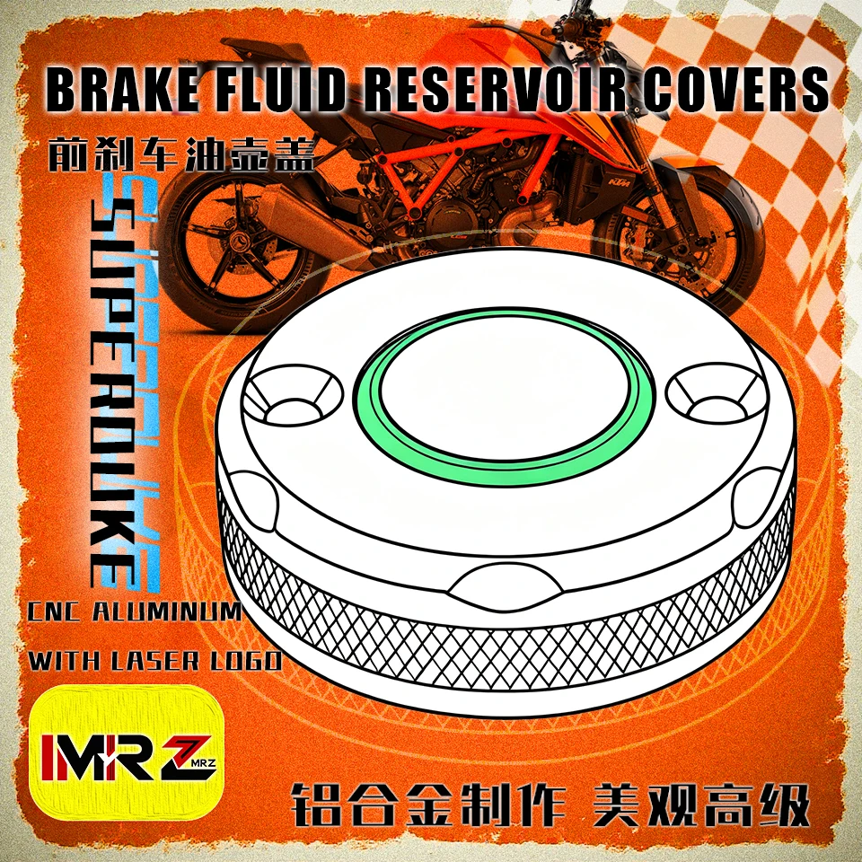 

2026+ FOR KTM 890 1290 1390 Super Duke R Evo Adventure GT 890Duke Motorcycles CNC Front Brake Fluid Reservoir Oil Cap Cup Cover