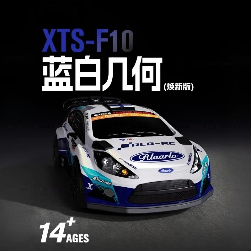 RLAARLO XTS-F10 1:10 Scale 4WD RC Car High-Speed Electric Brushless Motor Professional Rally Car Model for Hobbyists And Gifts