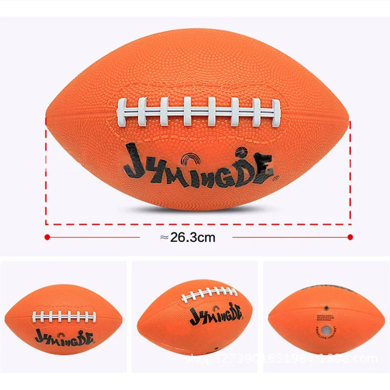 Light Up American Football Ball LED Size 6 Glow In Dark Rugby Ball Night Match Glowing Training Ball for Kids Youth