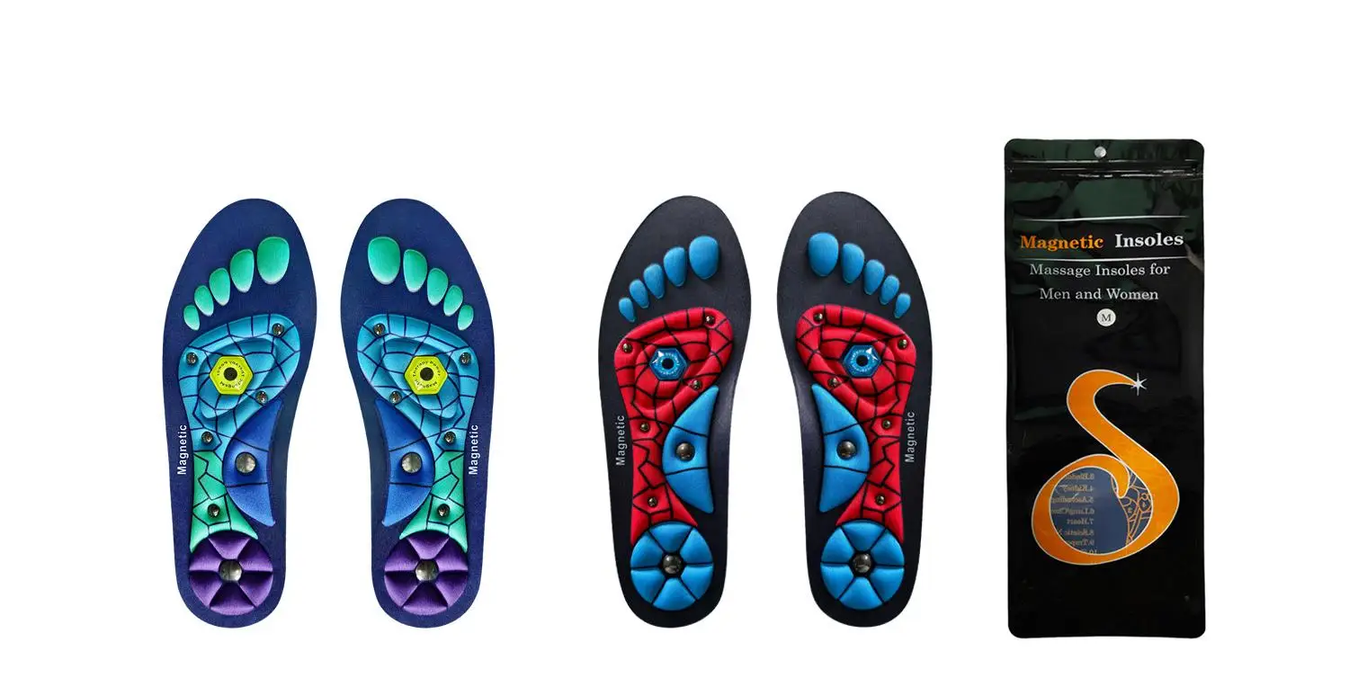 Plantar Akupunkturpunkt Massage Einlegesohlen Männer Frauen Magnetische Therapie Massage Einlegesohle Arch Support Orthopädische Schuh Pads 2 Stücke/4 Stücke – Detail 1