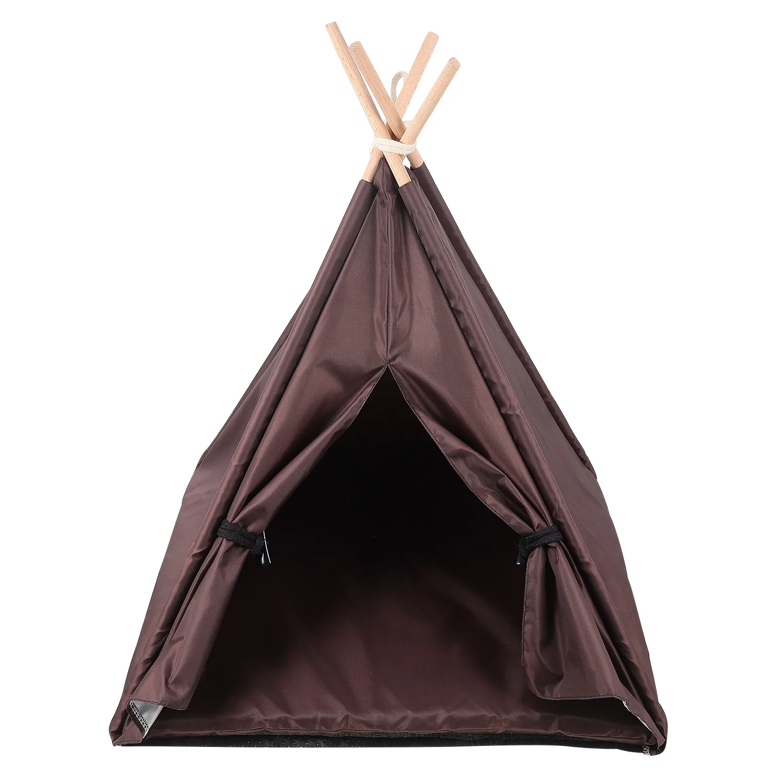 Pet Waterproof Tent Oxford Cloth Dog Teepee House Removable Design for Indoor Outdoor Use Calming Light Blocking Dog Sleeping