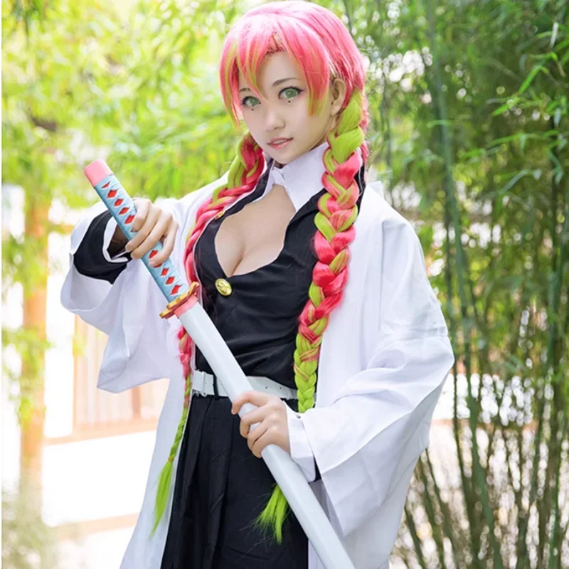 

Anime Demon Slayer Cosplay Ensemble ur Femme, Kimono, Kimetsu No Yaiba, Oke Roji Mitsuri, Costume d'Halloween, Adulte, Enfants
