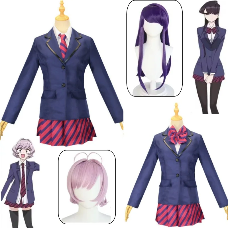 

Osana Najimi Komi Shoko Cosplay Costume Anime Komi Can't Communicate COS Suit JK School Unifrom Tie Bow Style Suit Roleplay