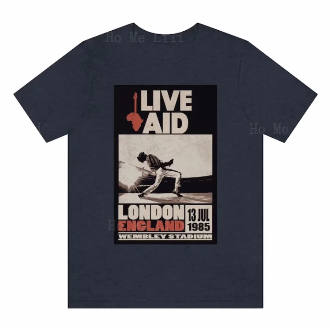 Мужские футболки высокого качества на заказ Queen Live Aid, унисекс премиум-класса 2023,
