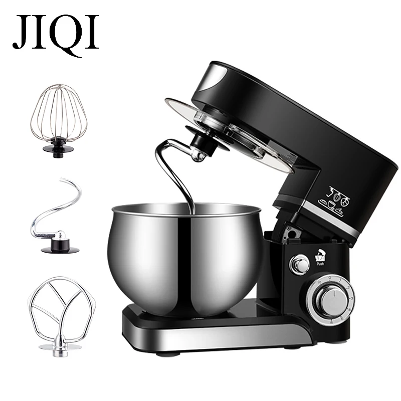 

5L Stainless Bowl Electric Food Stand Mixer Chef Milkshake Beater Cream Egg Whisk Blender Cake Dough Kneading Machine EU US Plug