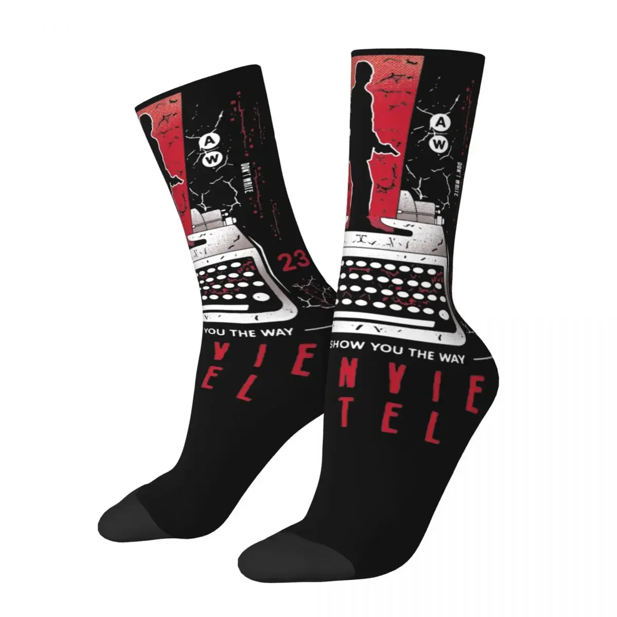 Dont Write Alan Wake 2 Socks Men Women Polyester Funny Happy Socks Novelty Spring Summer Autumn Winter Middle Tube Socks Gifts