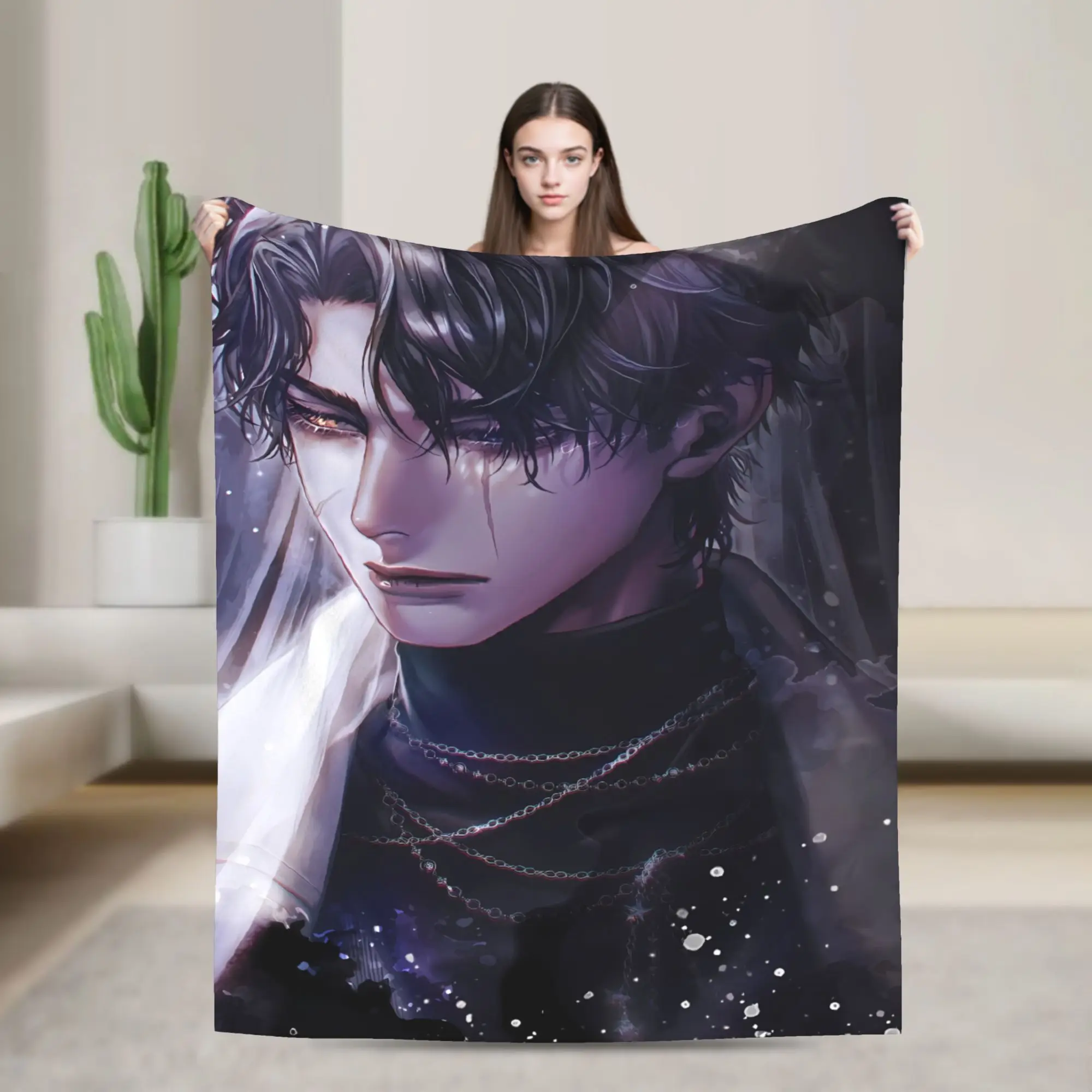 Warm Soft Blanket Airplane Travel Novel Omniscient Reader Throw Blanket  Flannel Bedspread For Outdoor Funny Sofa Bed Cover