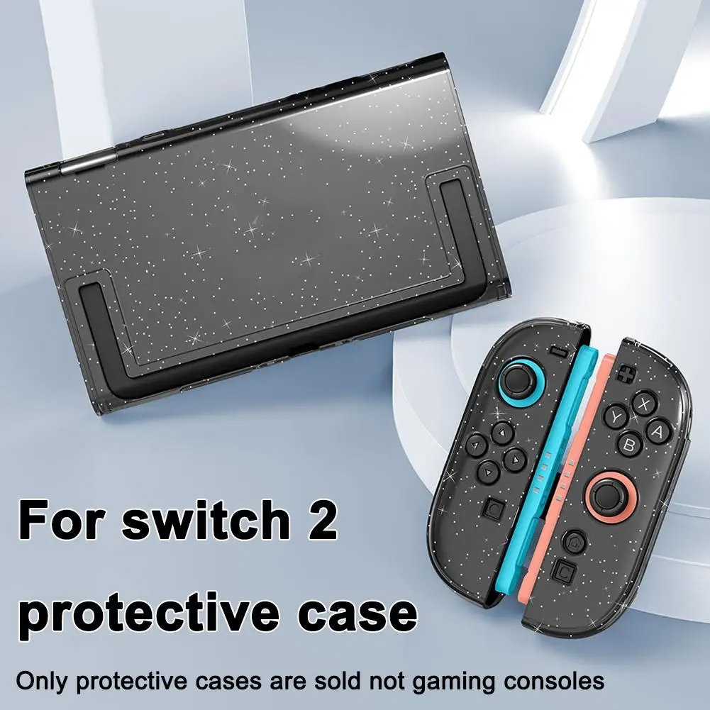 Schutzhülle für Switch 2-Konsole, abnehmbare JoyCons, dünnste Schale mit Halterungsöffnung, hohles Design, P1R7
