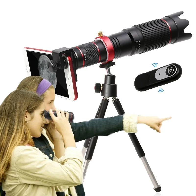 4K HD 36X Teleskop Optik Zoom Ponsel Lensa Kamera Telephoto Lens untuk iPhone Huawei Xiaomi Smartphone Lensa Lente untuk celular