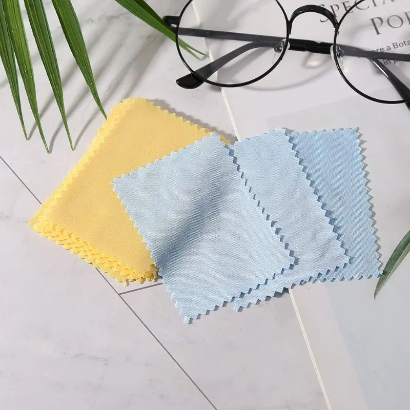 100 Pcs/Pack Glasses Cloth Lens Cleaner Dust Remover Portable Wipes Non-woven Fa Dropsale