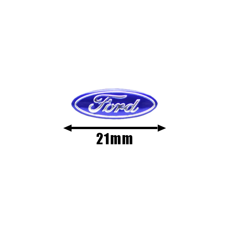 21mm Car Remote Key Emblem Logo Sticker Decoration Decal For Ford ST FOCUS 2 3 Mondeo Fiesta Kuga MK2 MK3 MK4 Ecosport Fusion