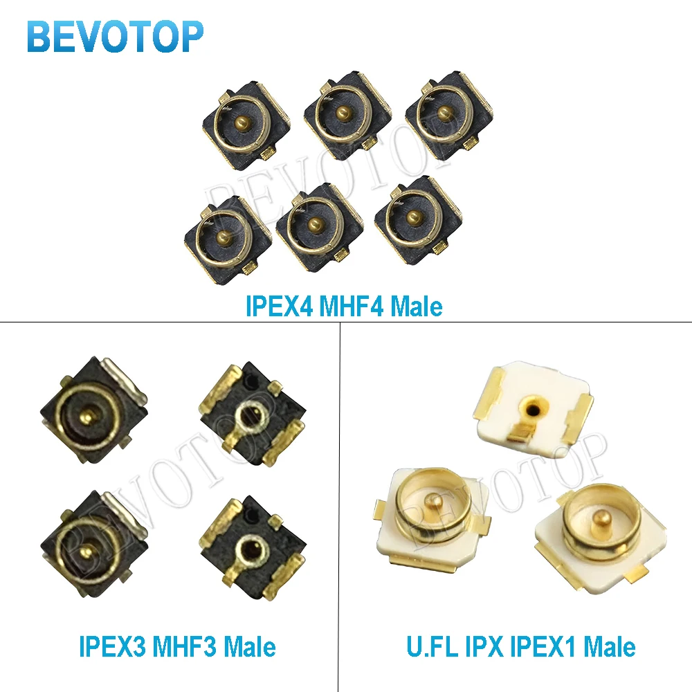 100PCS U.FL IPX IPX3 Male Plug 3rd Generation WIFI Antenna Socket SMT PCB RF Coaxial WiFi Connector Antenna Board Terminal