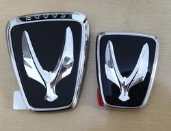 Suitable For Hyundai Equus front cover emblem badge and rear trunk emblem sticker Accessories