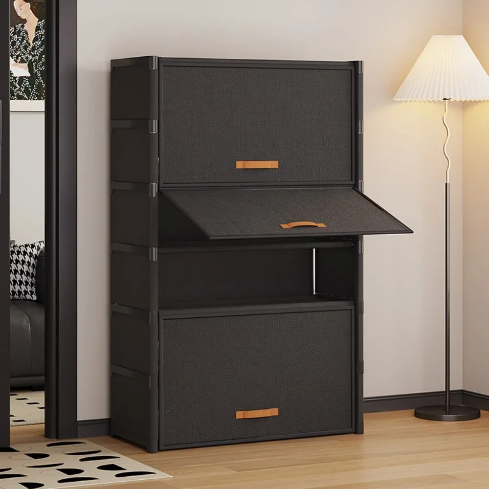 Scarpiera antipolvere Scaffale per scarpe multistrato Scaffale salvaspazio per scarpe Supporto per scarpe in tessuto non tessuto addensato e portaoggetti