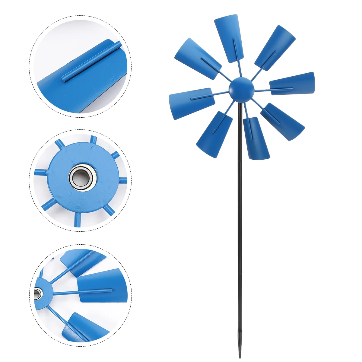 

1pc Creative Iron Windmill Decorations For Garden Yard Outdoor Party Favors Children'S Durable Metal Wind Spinner Ornamental