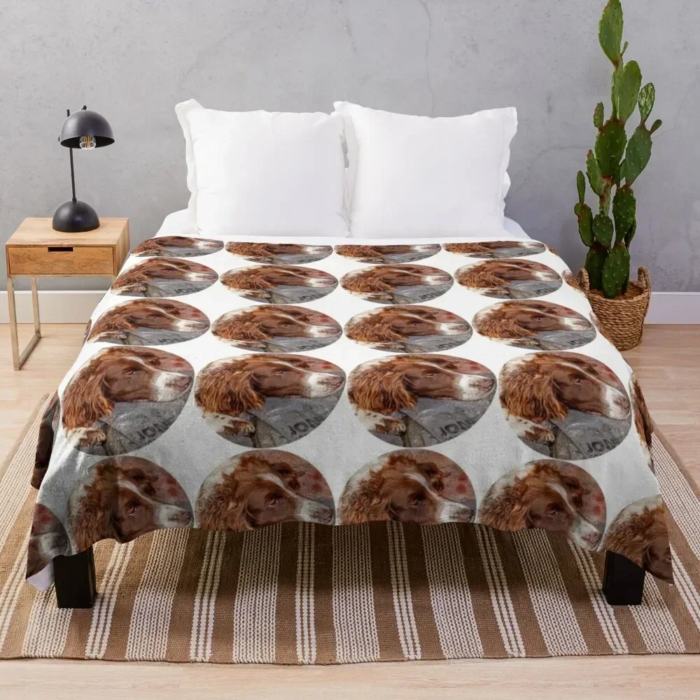 

Springer Spaniel at rest Throw Blanket Cozy Microfiber Throw Blanket for Home Bedroom