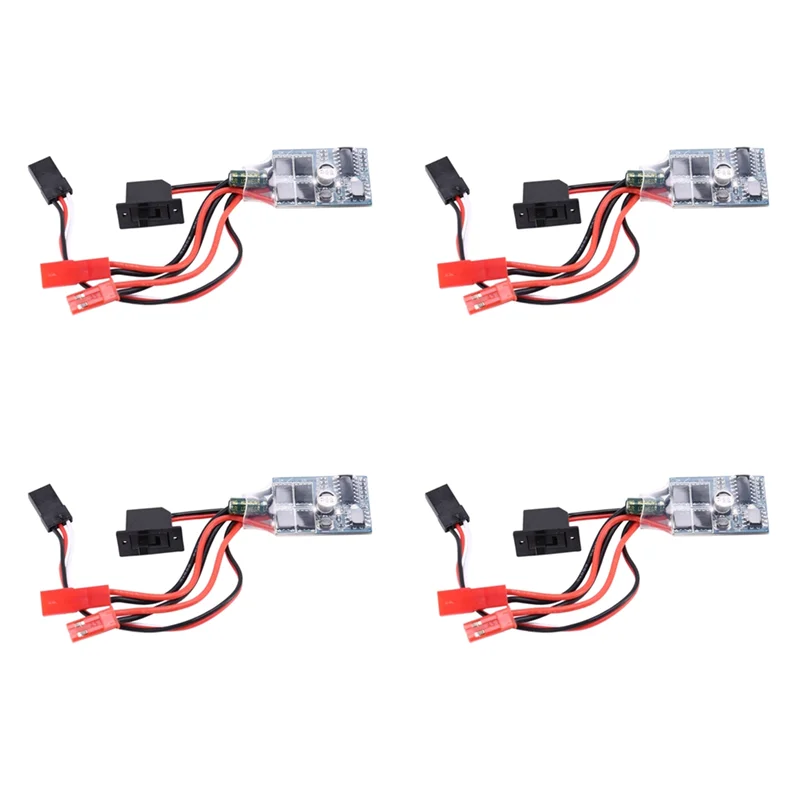 

4X Rc ESC 10A Brushed Motor Speed Controller For Rc Car Boat W/O Brake Without Brake-L94A