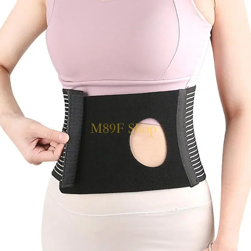 M89F Ostomy Abdominal Wrap Breathable Meshes Panel For Skins Health Secure Fastening System For Daily Use