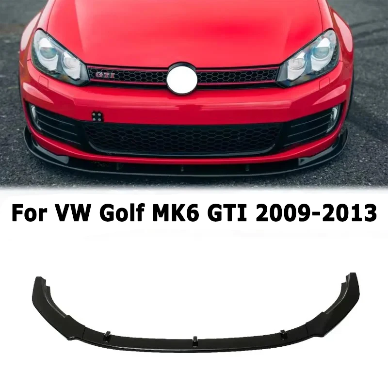 

Car Front Bumper Lip for Volkswagen VW Golf MK6 GTI 2009-2013 R20 Style Diffuser Splitter Exterior Tuning Car Accessories