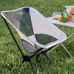 Portable Camping Moon Chair Outdoor Detachable Camping Seat Ultralight Folding Beach Fishing  Chairs Foldable Small Picnic Chair