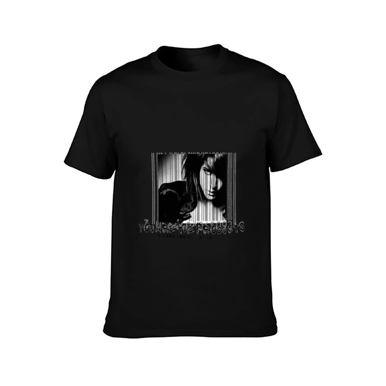 You are the products T-Shirt, Summer Casual Cotton Tee, Oversized Streetwear Tops, Vintage Graphic Print, Loose Fit Short Sleeve