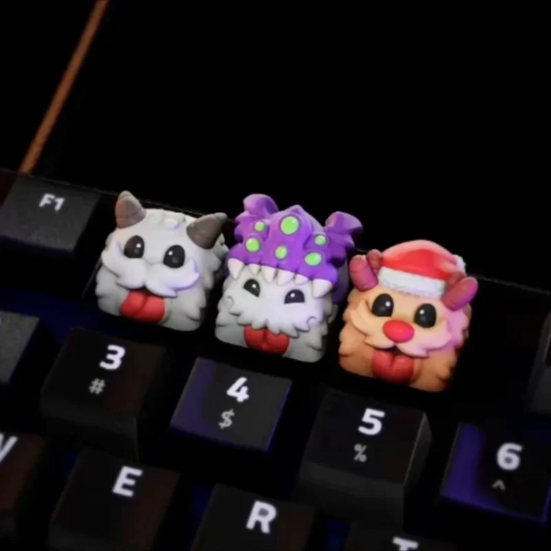 Imagem -02 - Original Resina Poro Keycaps para Teclado Mecânico Lol Criativo Personalizado Gaming E-sports Coleção Keycaps Presente de Aniversário