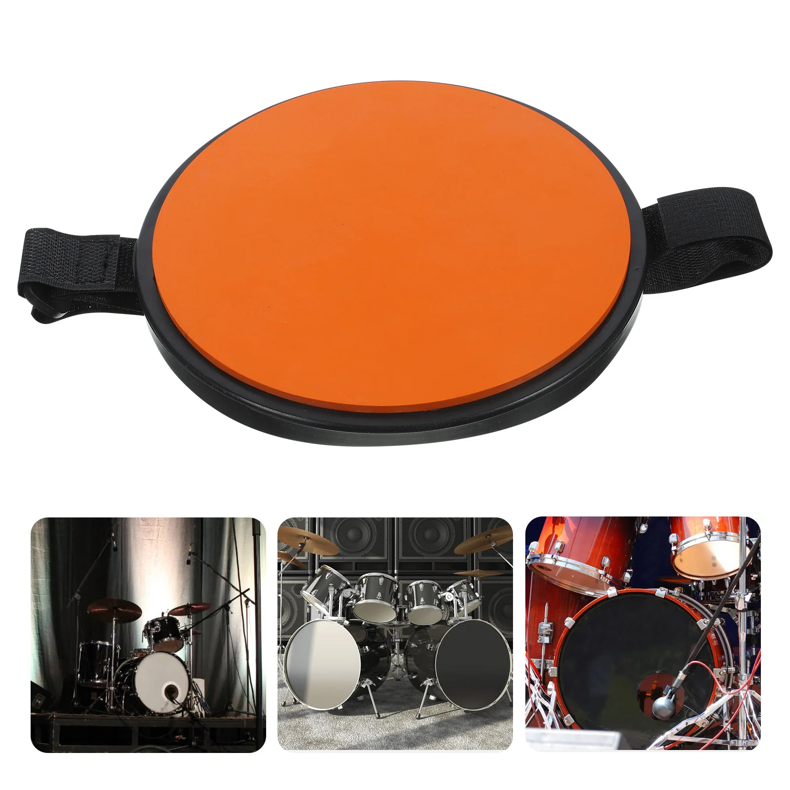 

Dumb Drum Strap Leg Pad for Accessory Silicone Practice Mute Pads Portable Snare