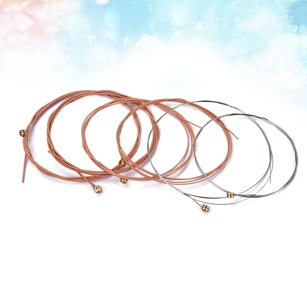 

6Pcs Acoustic Guitar Strings Extra Light Gauge 0.28-1. High Quality Alloy Long Lasting Suitable for Beginner Guitar Strings