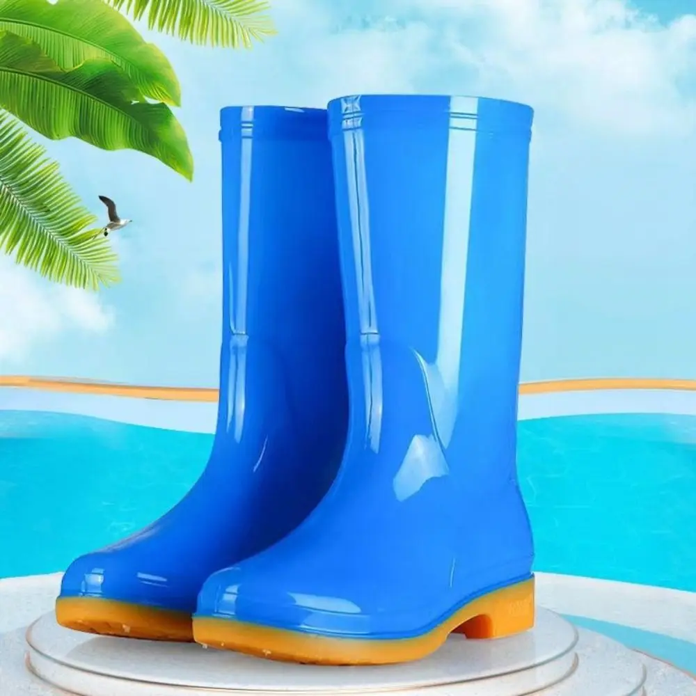 Hohe Damen-Regenstiefel, rutschfeste, wasserdichte Stiefel, leichte, langlebige Gartenarbeitsschuhe für den Außenbereich, Küche usw. – Detail 9