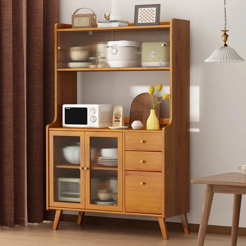 

Dining sidekitchen cabinet, household storage cabinet, teamodern simple solid wood storage