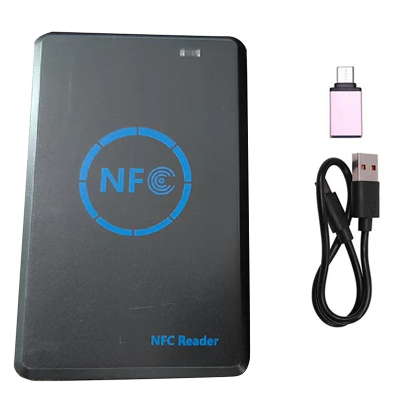 

A97I-5-Band NFC Smart Chip Reader/Writer+4Xcuid Keychain 125K 13.56M Copier HID Duplicator Tag Clone ID IC Keychain Key Copy