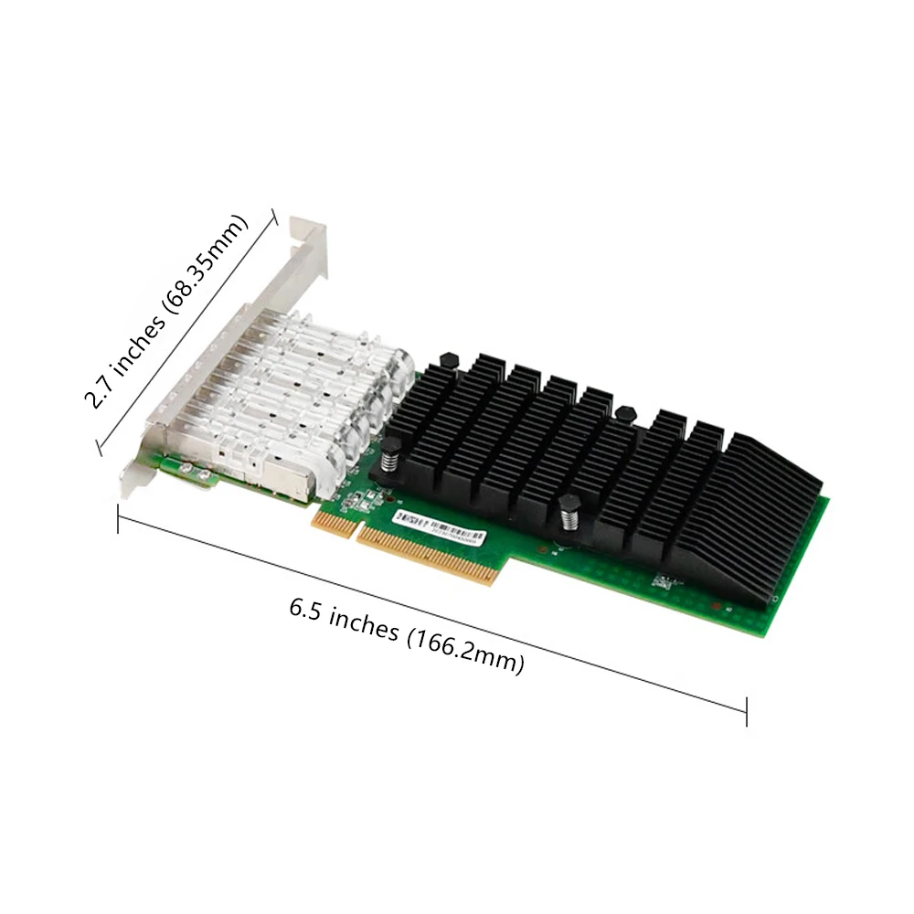 Adipcom EFT-147SG Scheda di rete PCIe a 4 porte 10GbE Adattatore bus host a canale in fibra HBA Scheda di acquisizione immagini per apparecchiature in fibra ottica