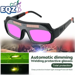 Anti-glare Automatic Darkening Dimming Welding Glasses Set Argon Arc Welding Glasses Welder Eye Protection Goggles Tools