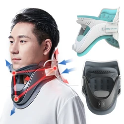 Cervical Neck Traction Device Adjustable Ergonomic Neck Stretcher with Airbag Support for Cervical Spine Alignment