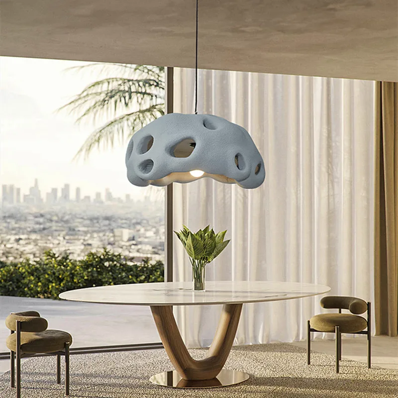 Modern Designer's Artistic Creativity Japanese Wabi-sabi Style LED Pendent Lamp Living Room High-end Decorative Lighting Fixture