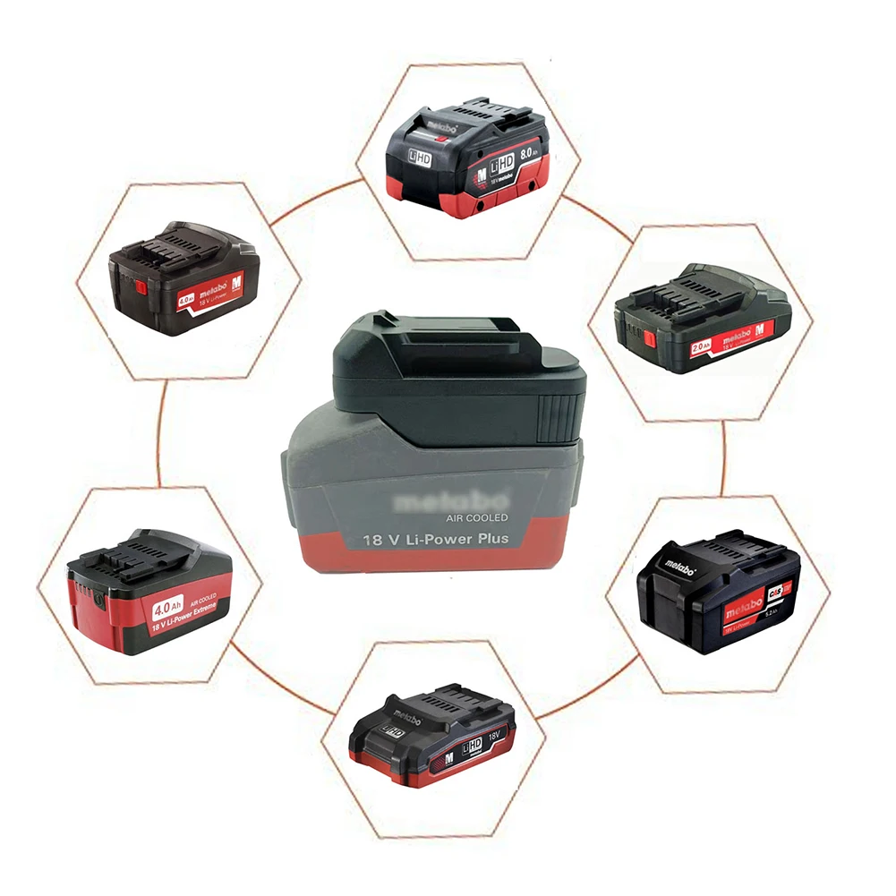 Stable Adapter Compatible For Metabo 18v Converted To Compatible For Makita 18v Bl Series Lithium Battery Converter